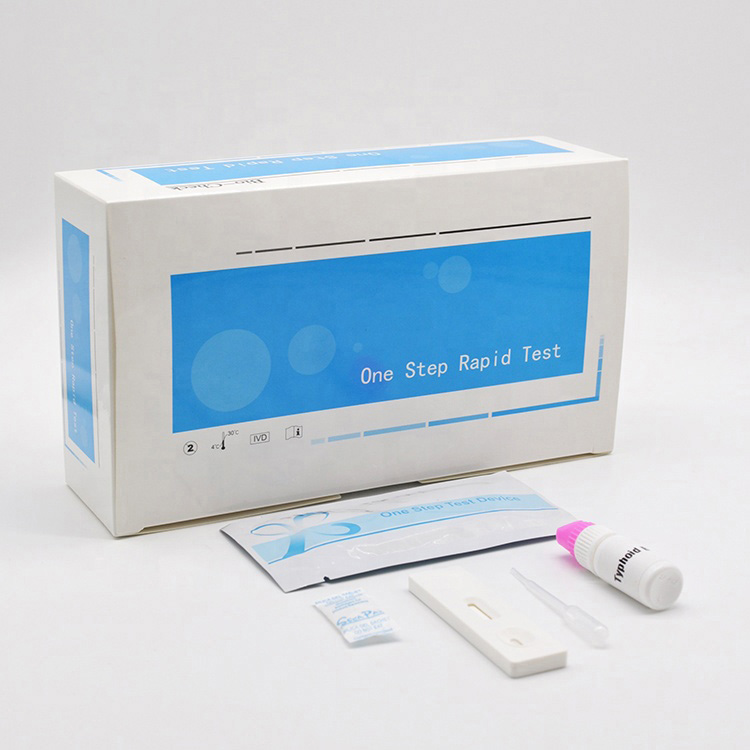 Engangs medicinsk Salmonella Tyfus Antigen Hurtig Test Kit Kassette