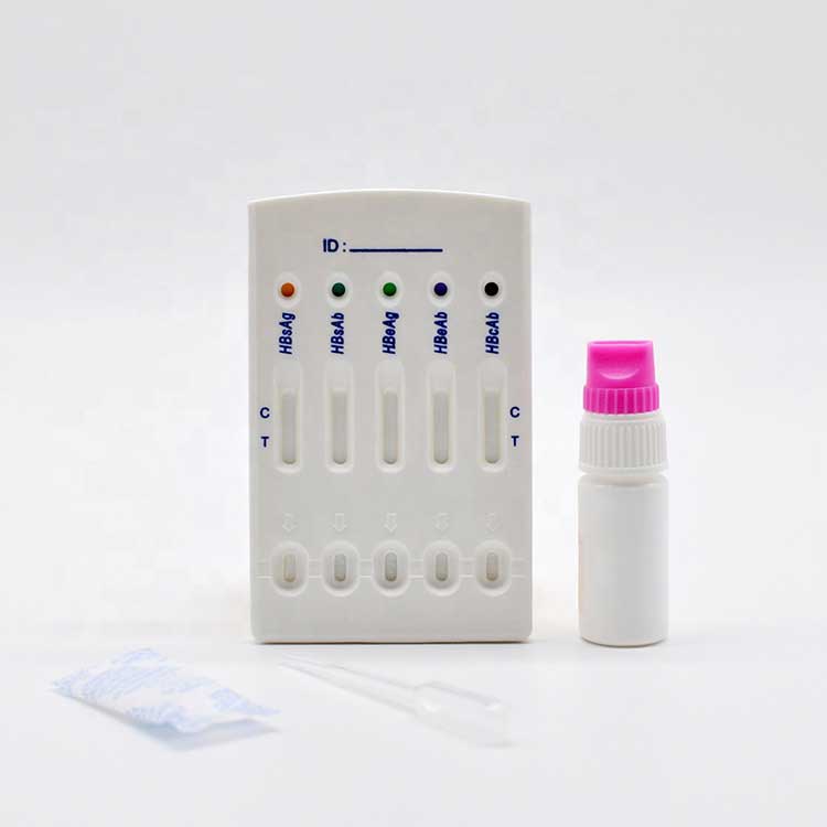 Hbsag Hbsab Hbeag Hbeab Hbcab 5 i 1 Hbv Combo Test Kit