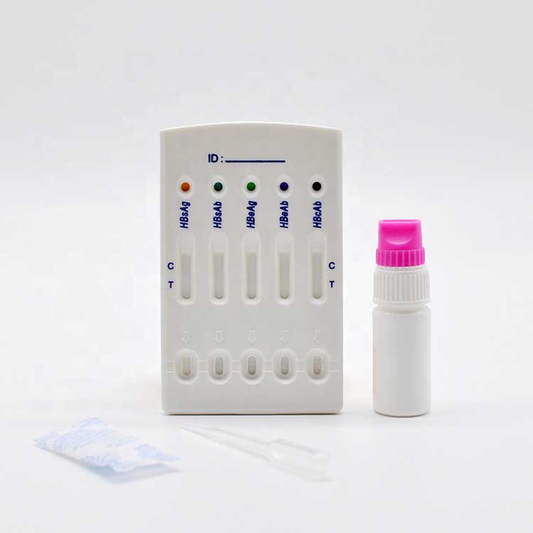 Hepatitis B Virus Hbv 5 I 1 Hurtig Test Panel Combo Test