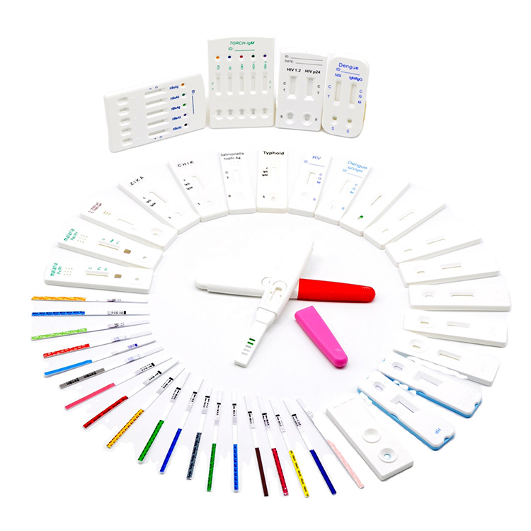 Medicinsk diagnostisk antigen med høj nøjagtighed og neutraliserende antistof Malaria Igg Igm Hiv Hcg Flus Pcr A+b Hurtig testkit med podepinde