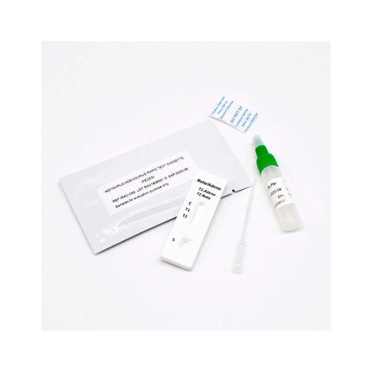 One Step Diagnostic Rotavirus Adenovirus (fæces) Combo Rapid Test Kassetter