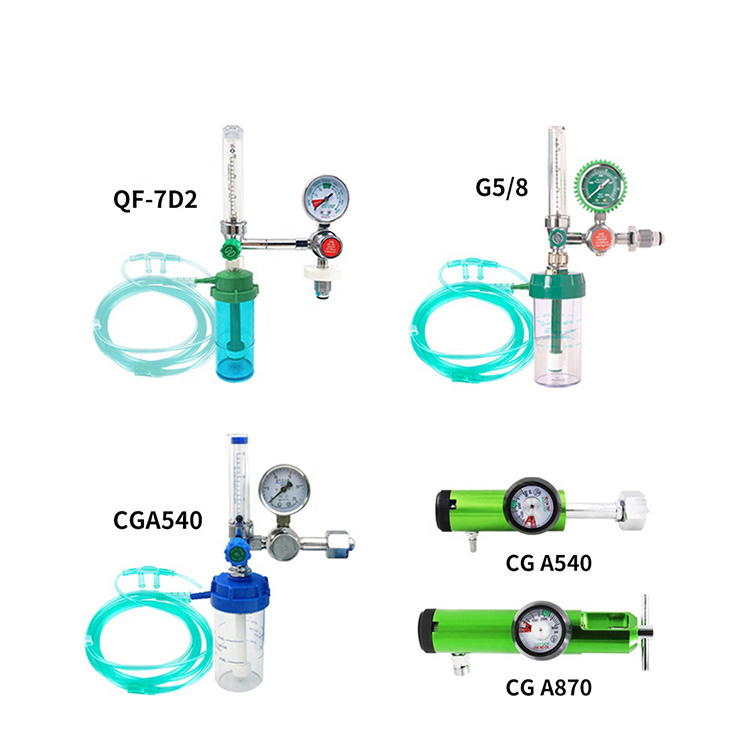 Oxygen flowmåler og regulator